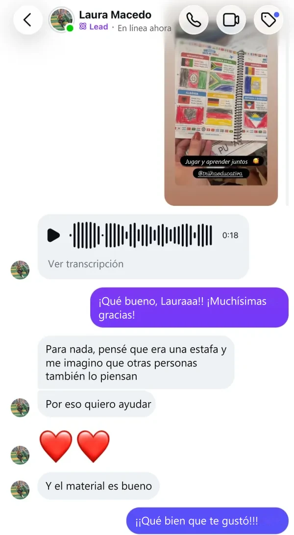 Testimonio real de @lauramacedo24 en Instagram: Y el material es bueno
